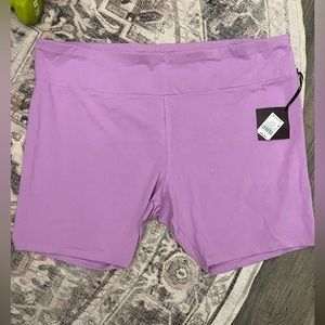 NWT AVA+VIV Purple Biker Shorts (4x)
